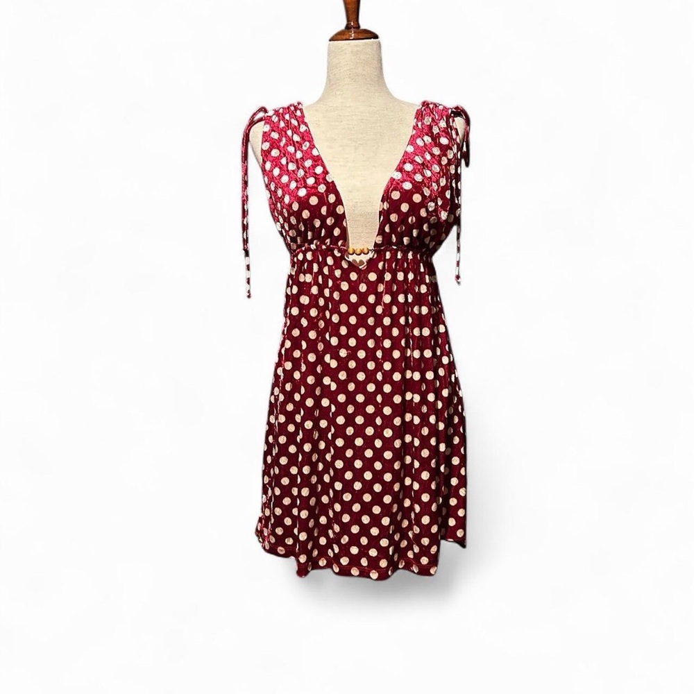 Closet Red and White Polka Dot Dress